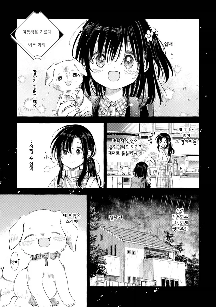 여동생을 주워서 길러도 되냐고 엄마한테 허락받는 만화_1.webp