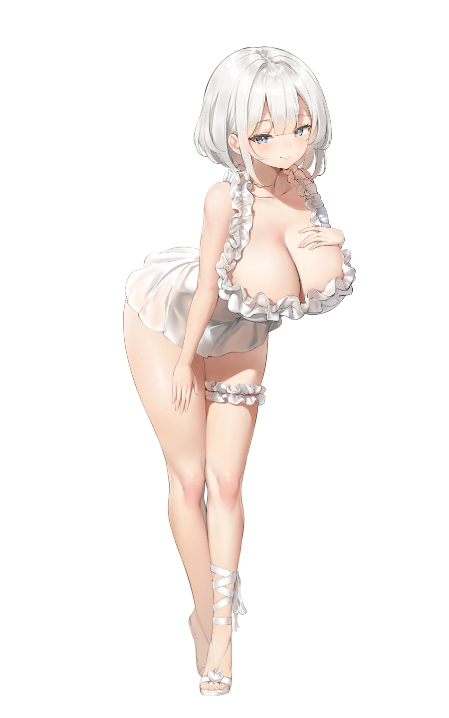 맨다리가 예쁜 빅찌찌 여성_1.webp