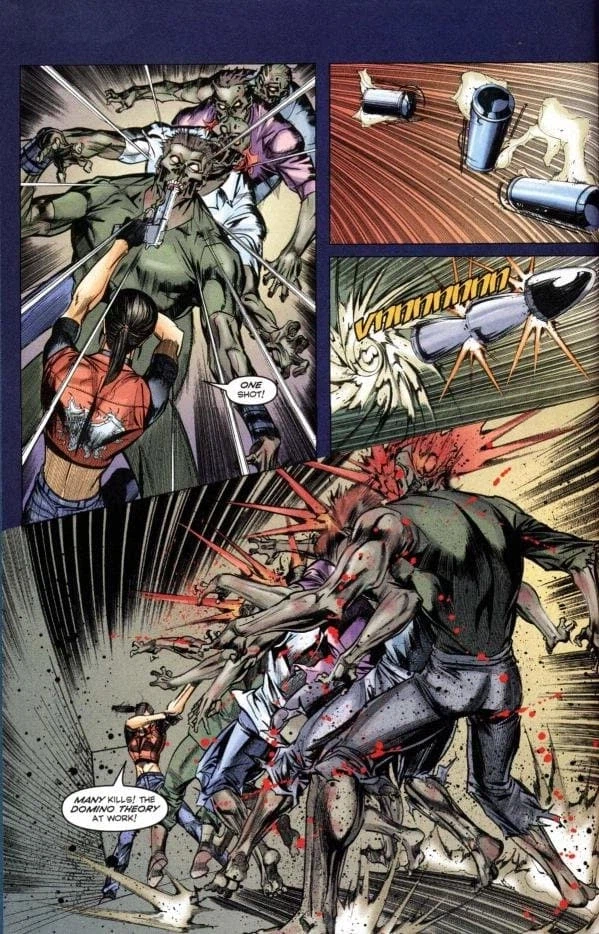 홍콩판 바이오하자드 만화에서 묘사된 레드필드 남매_3.webp