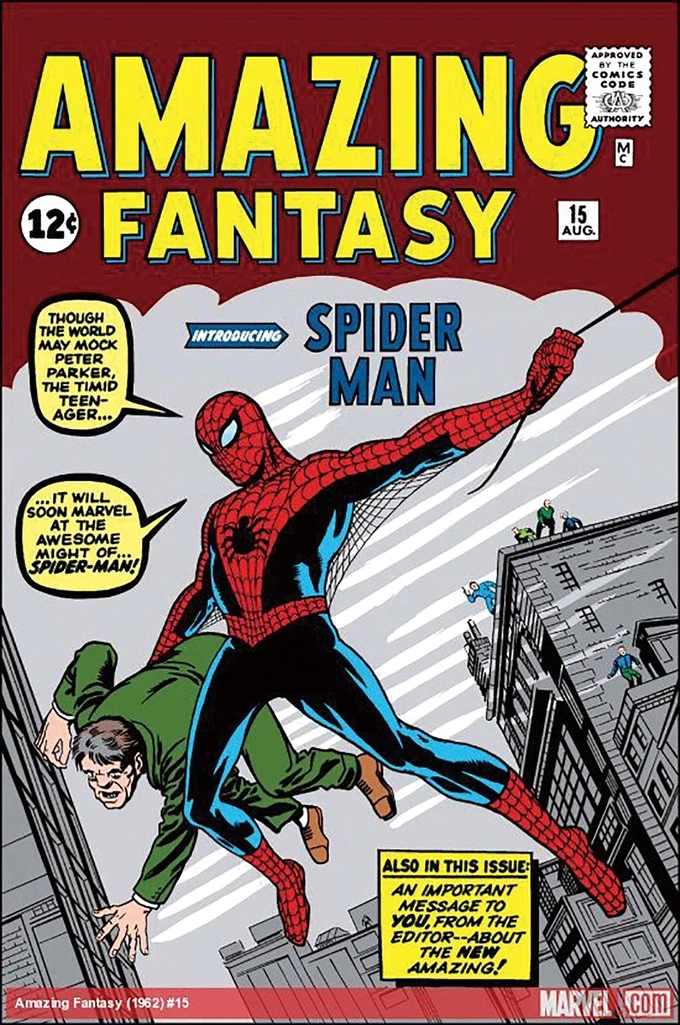 MCU)1962년 첫 출판된 표지를 오마쥬하는 스파이더맨_2.webp
