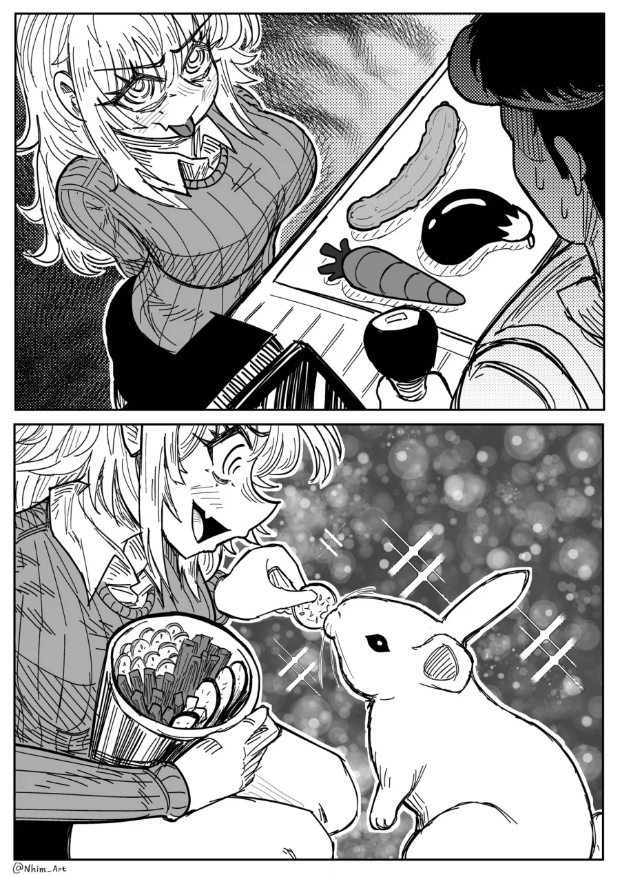 야채를 너무 사가는 거유녀.manga_1.webp