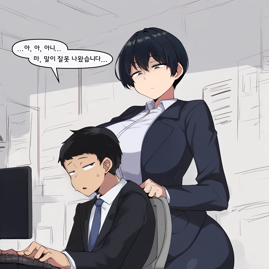 AI) 상사랑 단 둘이 야근하게 되는 만화_5.webp
