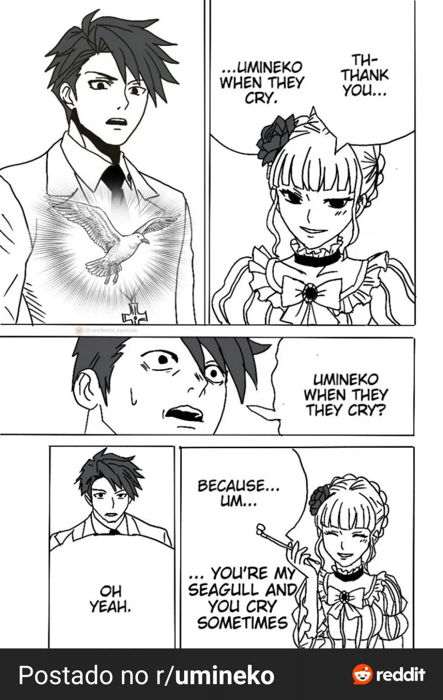 (체인소맨) 해외에서 밈이 된 엔딩장면_2.webp