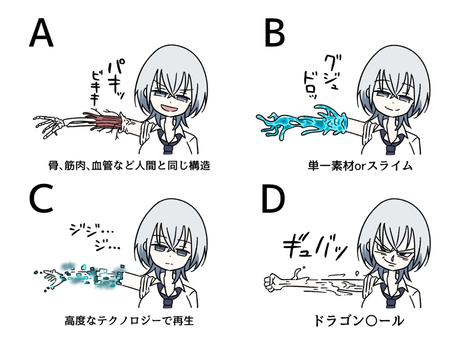 창작물에서 다뤄지는 다양한 방식의 신체재생묘사.manga_1.webp