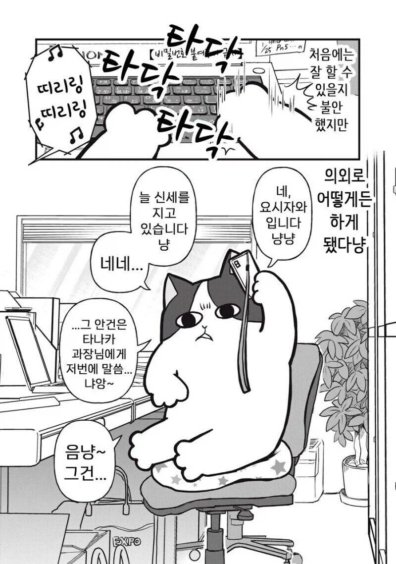 주인 대신 일하는 고양이 만화.manhwa_3.webp