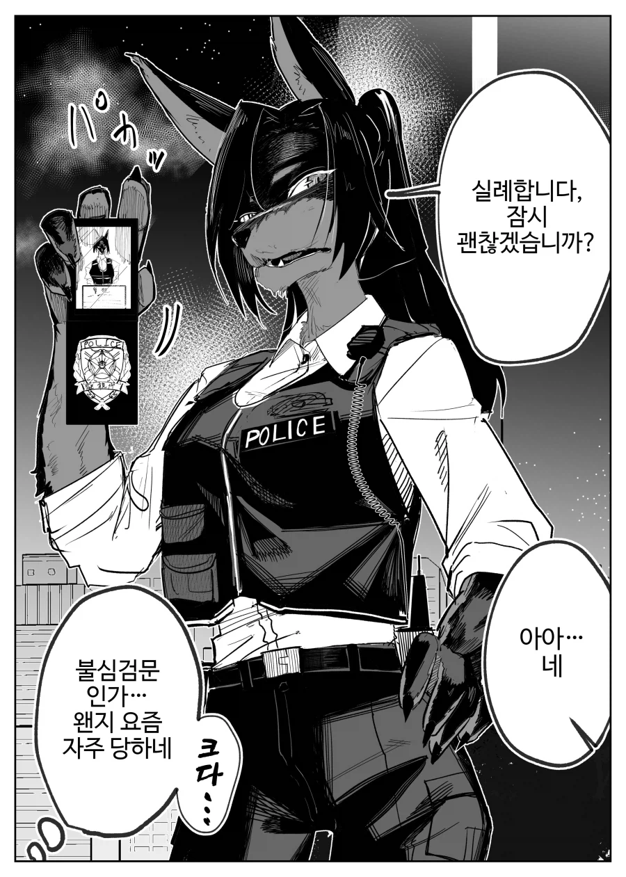 수상한 경찰에게 불심검문받는 만화_1.webp