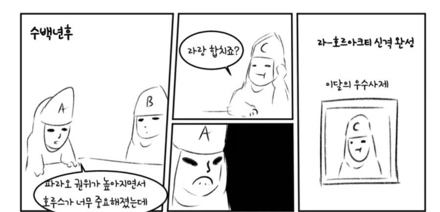 이집트에서 인기가 엄청 좋아진 신들이 받는 취급.manhwa_2.webp