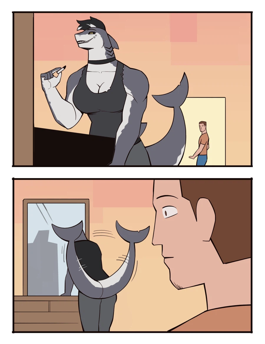 평범한 후타나리 상어여친 만화_3.webp