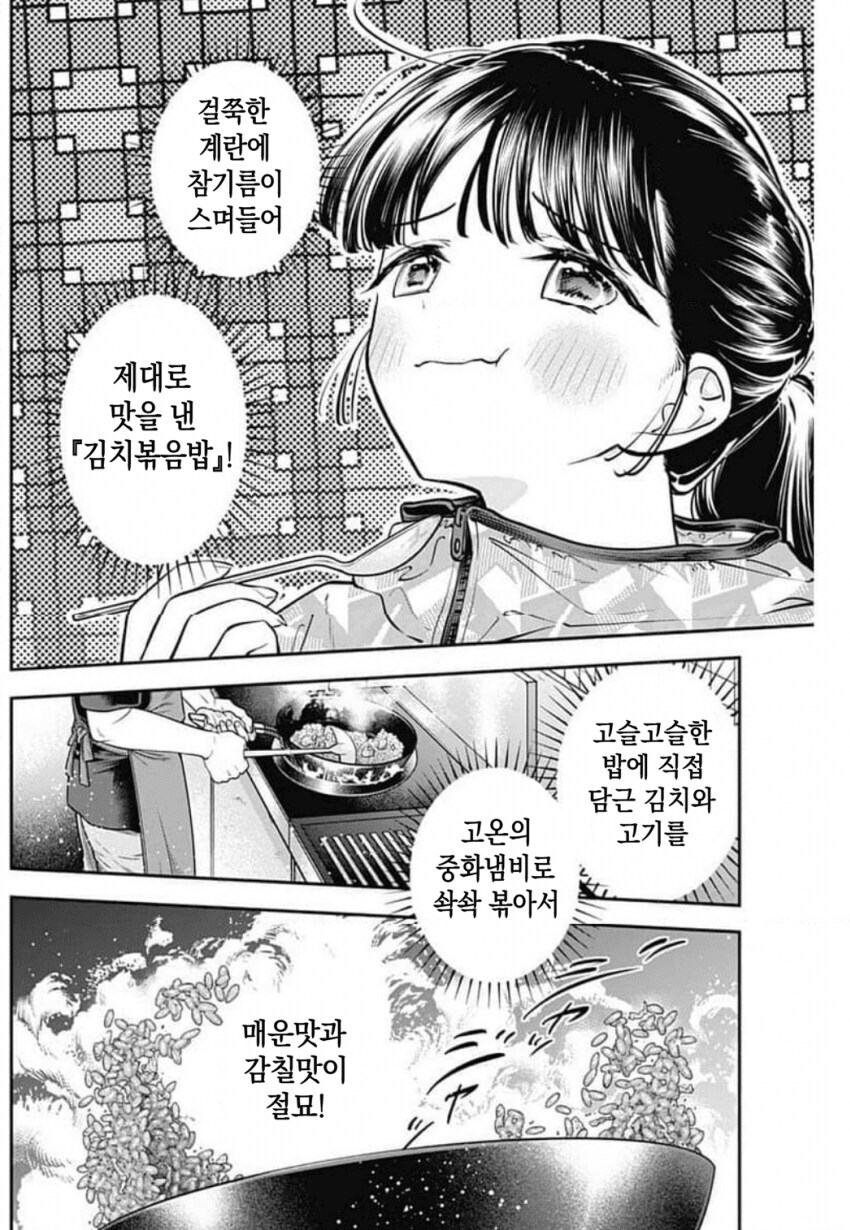 김치볶음밥에 소주 마시는 왜국 여자 만화_3.jpg