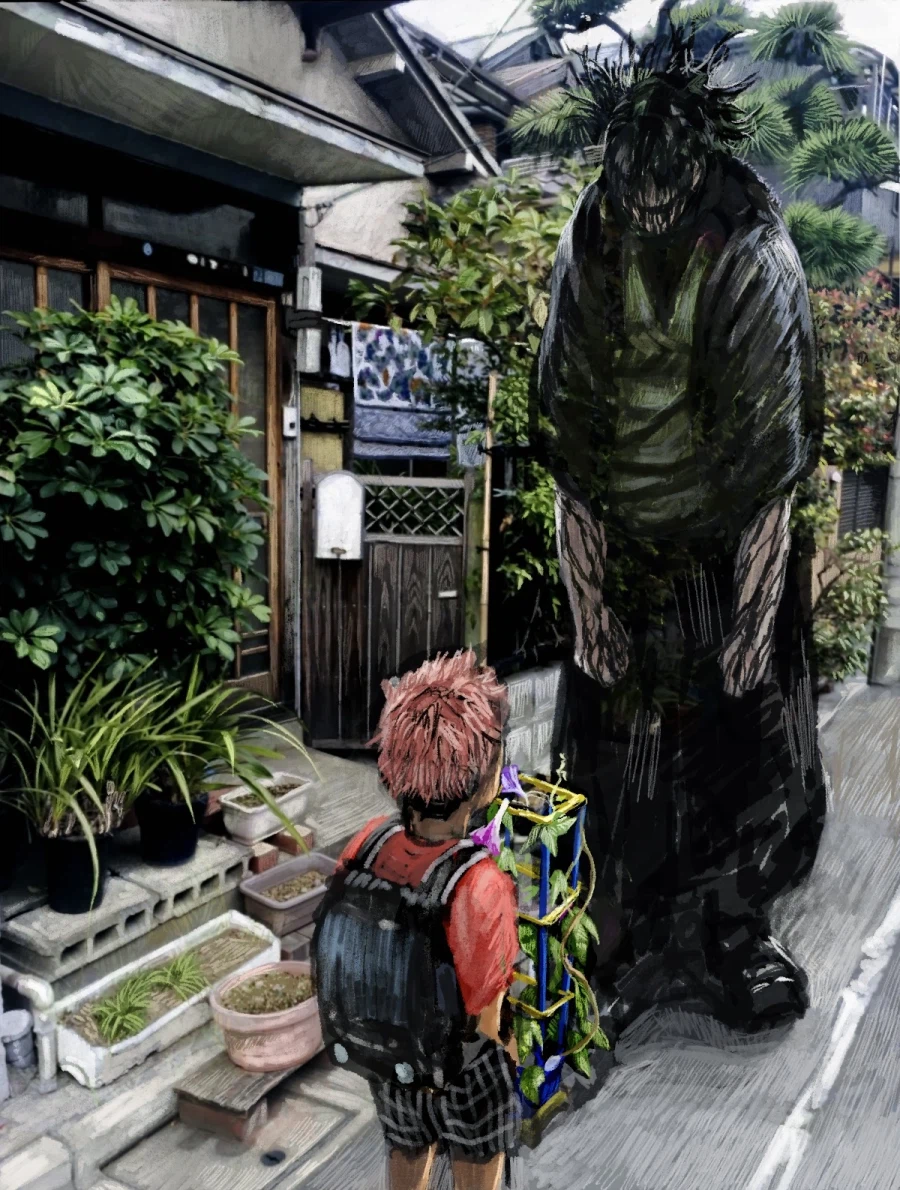 주술회전) 어린 이타도리와 쵸쇼우_1.webp