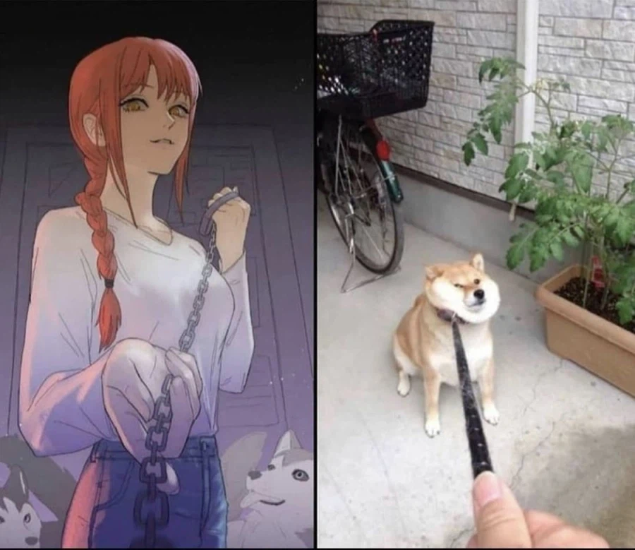 체인소맨) 마키마가 끄는 목줄_1.webp