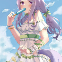 [말딸] 엉덩이 드러내고 하드를 야릇하게 먹는 말딸