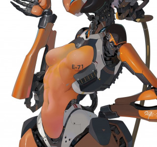 뭔가 요염한 여성 로봇