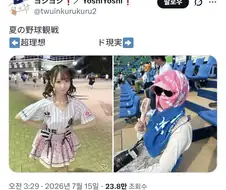 여름의 야구 관람 이상과 현실.JPG
