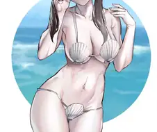 @) 조개 비키니 치아키