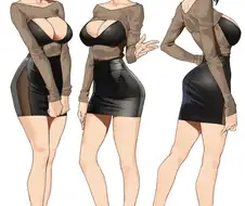 섹시한 직장여성 복장