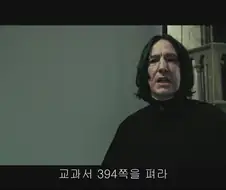 스네이프 : ( 해리야 제발 .. 내말좀 들으라고오오 ! )