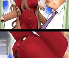 후방)버스에 어디서 많이 본 남자가 앉아있다.manga