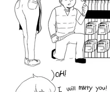 외국에서 프로포즈하는 만화