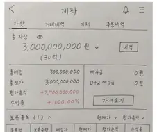 자산 30억 찍었다