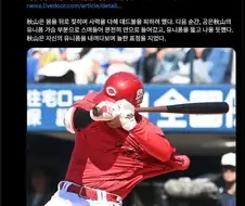 데드볼을 피하려고 한 타자의 최후
