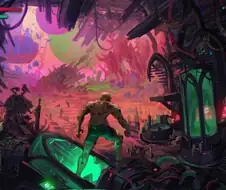 소울라이크 컨셉의 워해머40K 일러스트