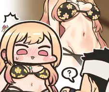 [후방]마린을 바라보는 고죠군