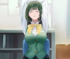 [@] 기지개 펴는 사무원