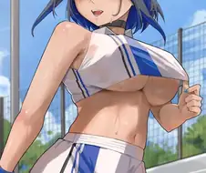 버튜버,약후) 테니스복 밑슴 크로니.manga