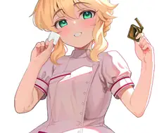 @) 알콜솜 든 간호사 모모카