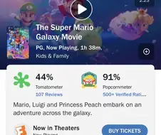 영화) 슈퍼마리오갤럭시 로튼토마토 평점