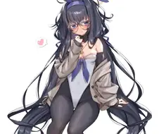 블루아카)밤에 보는 불건전한 바니걸.manga