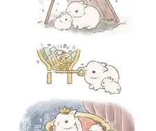 본적있는 상황속 토끼가족