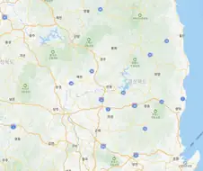 강원도에 가까운 경북 지역의 사투리...