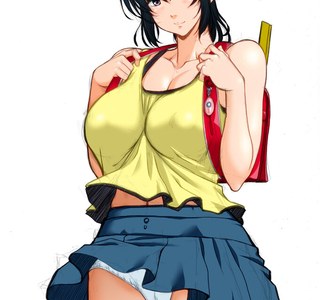 [후방] 성숙 몸매 + 로리 복장(?)