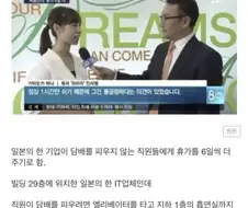 일본에서 이슈됐던 비흡연자 휴가