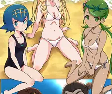 [포켓몬] 비키니 미소녀들에 양아치 무리 난입.manhwa