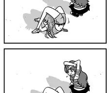 @)우미와 시호의 고양이 그림자 챌린지