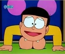 "진구야, 역바니빅젖파이즈리 유도 댄스라니."