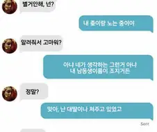 기묘한 틴더 채팅