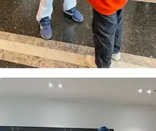 홈런 볼이 상대팀 관중 테이블을 공격하다