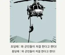 와 군인들이 저걸 한다고 쩐다.manwha