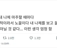 내 나체가 너무 노꼴임