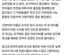 야생동물 구분 못하는 학교