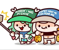 버튜버) 해외 짤공장장의 낚시 파우나와 레이네.manga
