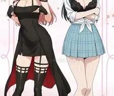 [ㅎㅂ]의상을 바꿔 입어본 두 히로인.jpg