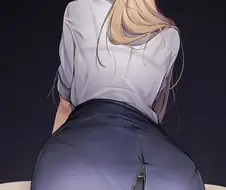 방귀 너무 쎄게 뀐 금발녀