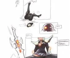 오크와 엘프 여전사 만화