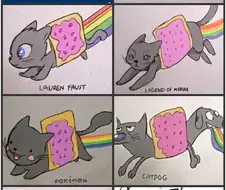 만화 그림체 별 냥캣