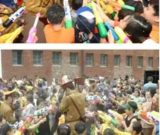광복절에 일본순사 변장 알바하는 사람
